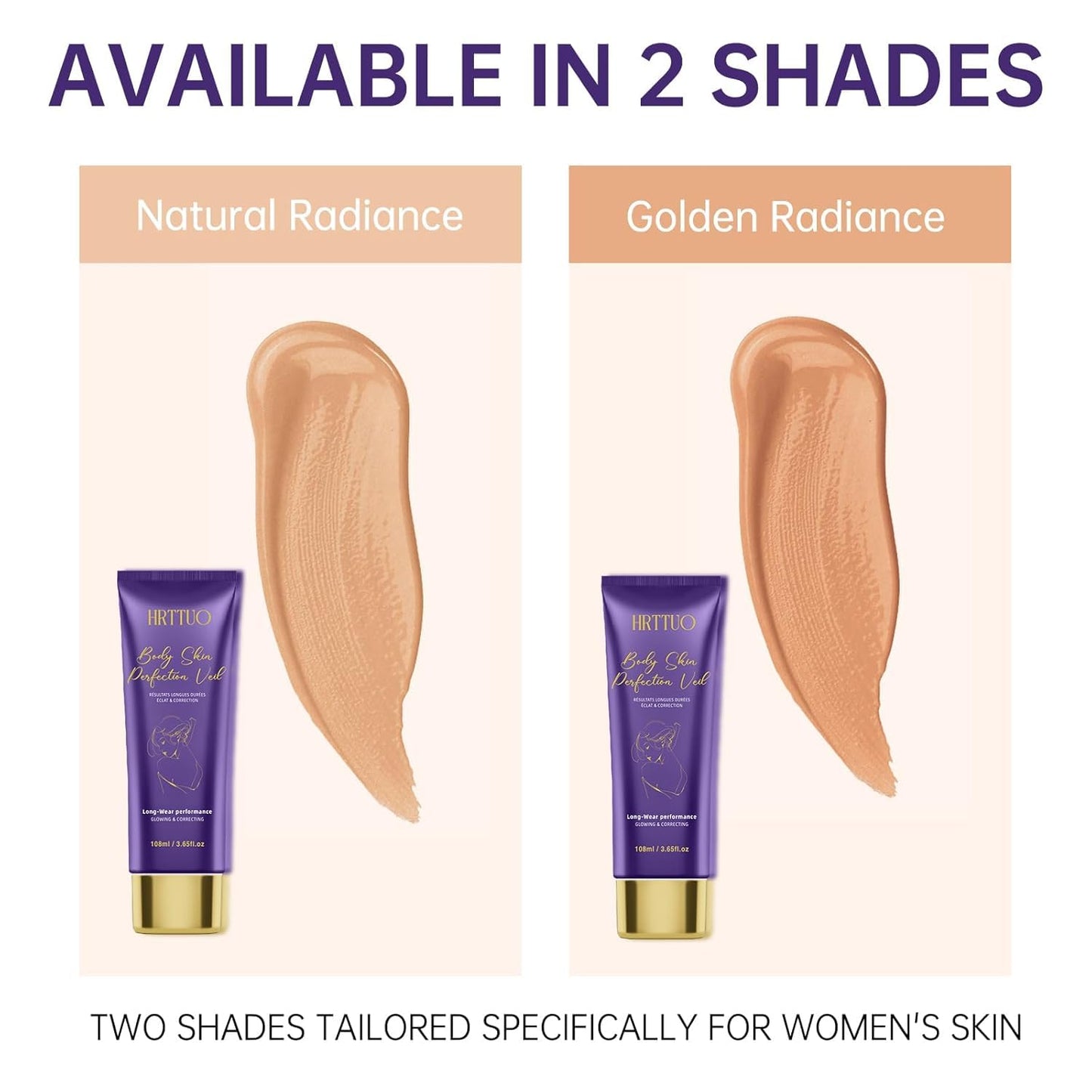 Tattoo Cover Up Makeup - Waterproof Full Coverage Body Concealer for Legs & Scars | Long-Lasting Natural Finish (Golden Radiance)