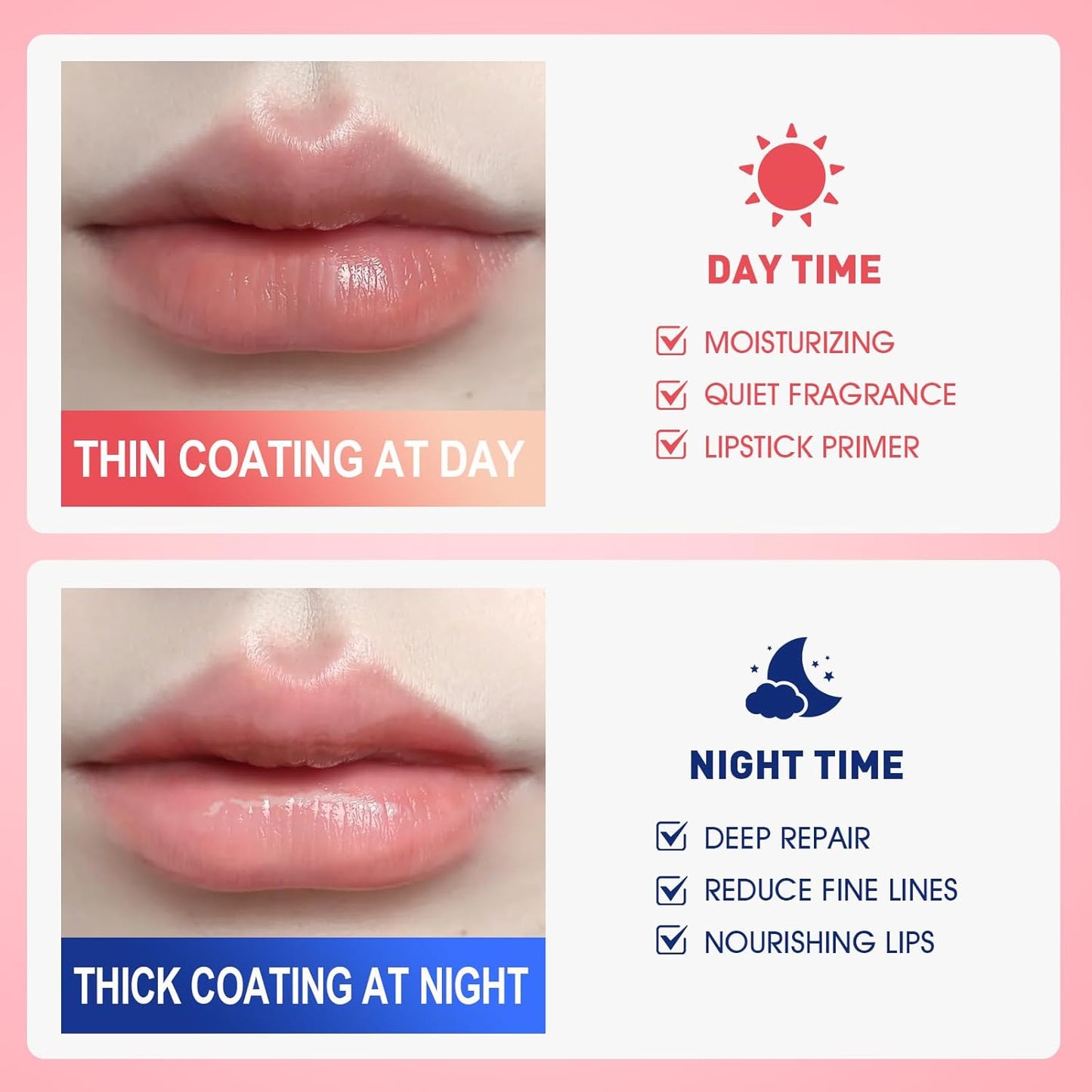 Lip Sleeping Mask Set - 24 Pack Hydrating Overnight Masks with Vitamin C & Coconut Oil | Perfect for Mother's Day Gifts & Spa Parties