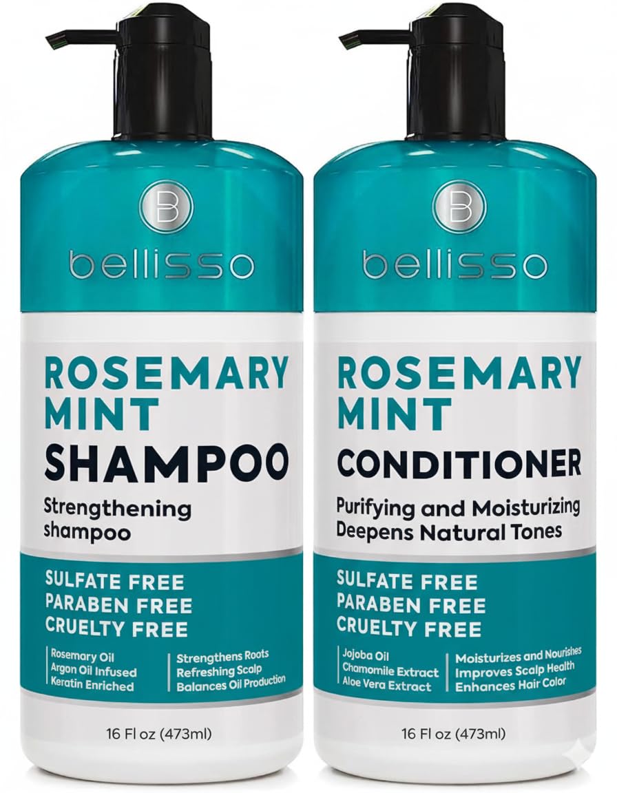 Onion Shampoo and Conditioner Set - Rosemary & Biotin Thickening Formula for Thinning Hair | Hydrating & Sulfate-Free