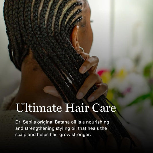 Dr. Sebi's Healthy Hair & Skin Kit (Natural Hair Care with Batana Oil & Herbal Skin Balm with Dr. Sebi's original formulas. Ideal for all hair & skin types natural nourishment for radiant hair & skin)