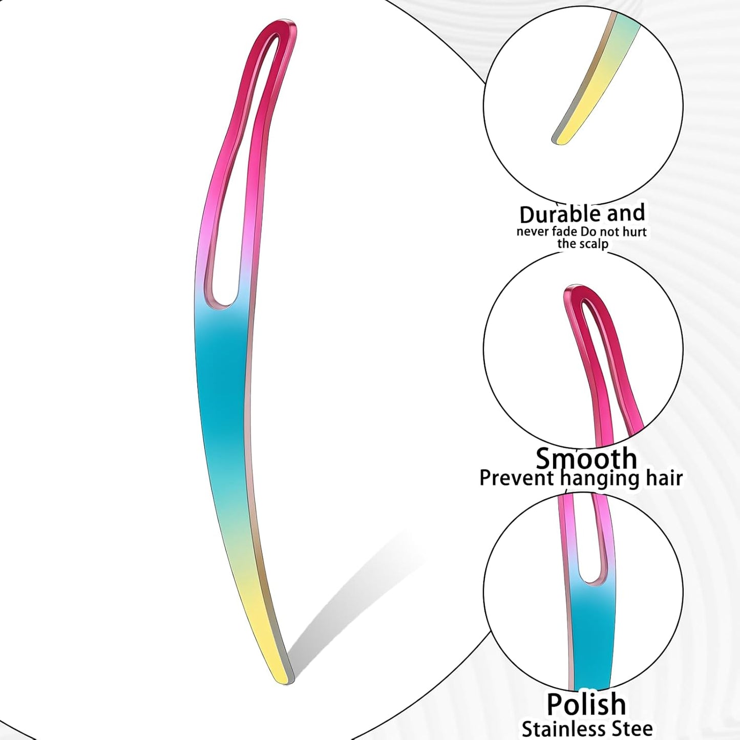Interlocking Tool for Locs - 8pcs Sisterlock Retighten Kit | Bent-Hook Shape for Hair Repair & Dreadlock Tightening (4 Colors)