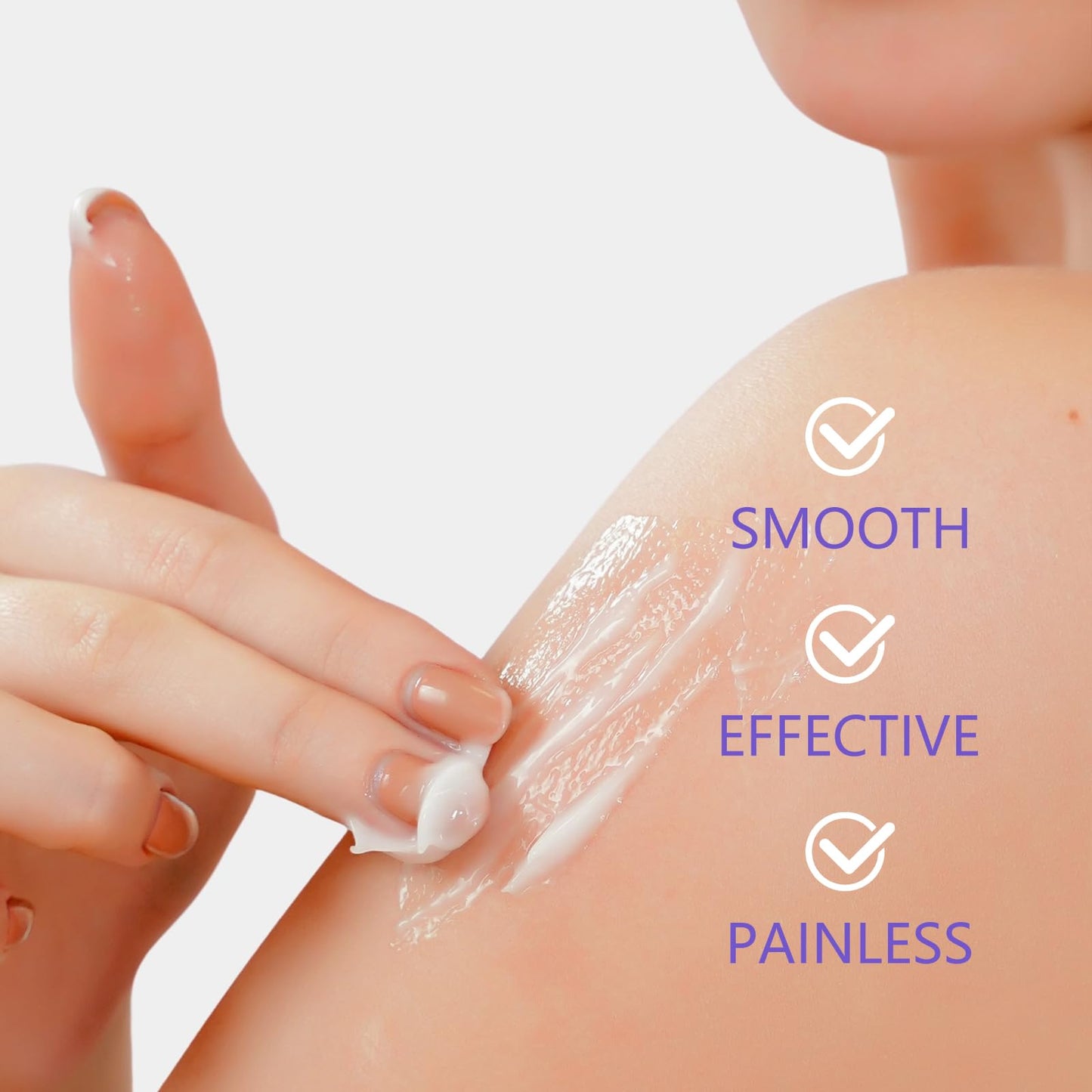 Gentle Hair Removal Cream,Body Hair Removal Cream, Gentle Safe for Sensitive Skin,Hair Removal and Skincare 2-in-1,Durable and Smooth for Men and Women