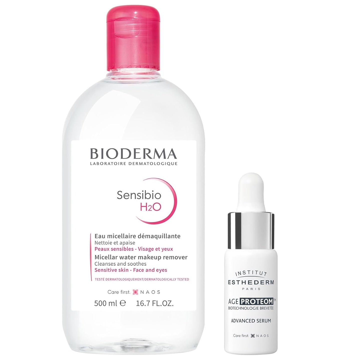 Bioderma Sensibio H2O Micellar Water - Gentle Makeup Remover & Face Cleanser for Sensitive Skin | 16.7 Fl Oz