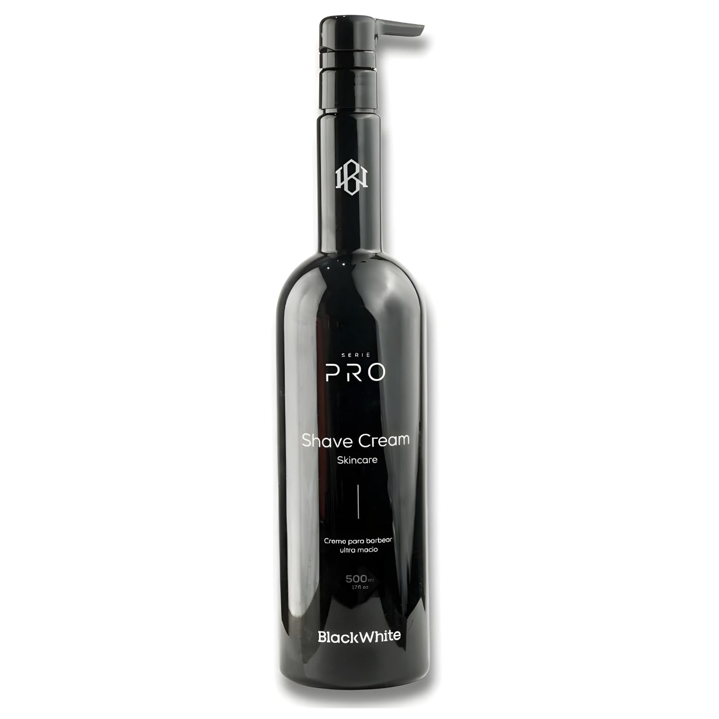 Black White Shave Cream PRO with Shea Butter, Fights Nicks, Cuts and Razor Burn for All Skin Types