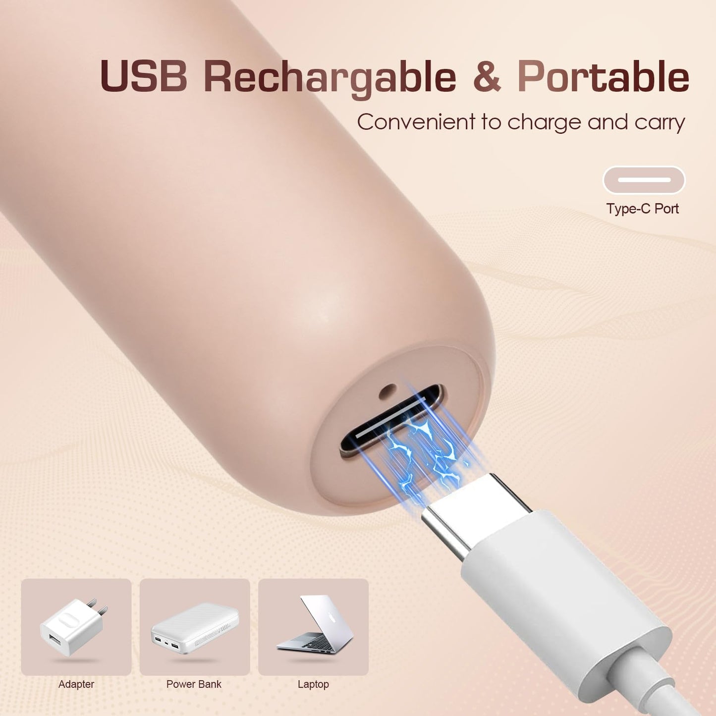 Pxiluyna Pro 3.0 Women Face Epilator Electricshaver,PluxyEpil 2-in-1 Gentle Root Removal for Coarse & Fine Hair,Rechargeable Depiladora Electric Shaver (Pink)