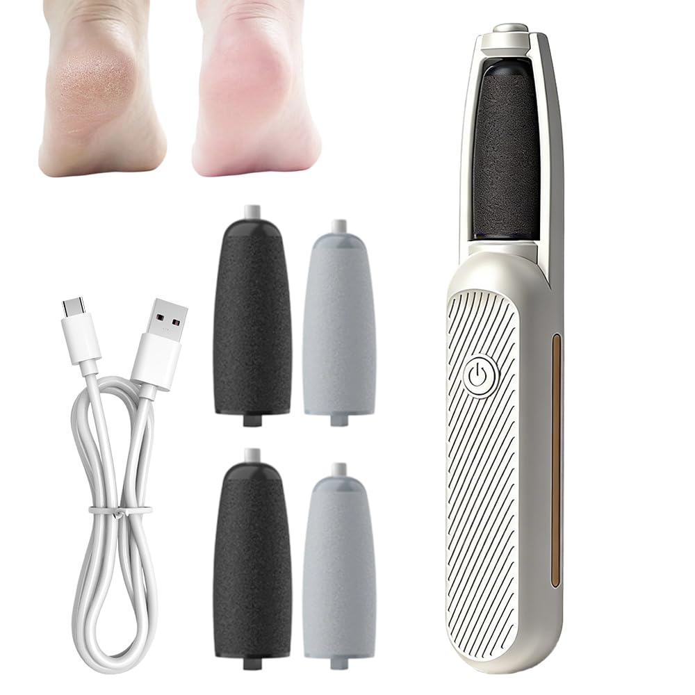 3 Pro Callus Remover, Electric Foot File Hard Skin Remover, Rechargeable Portable Electronic Foot File Pedicure Tools, Electric Callus Removers for Feet & Hands, Smooth Pedicure (Top Subsidy)
