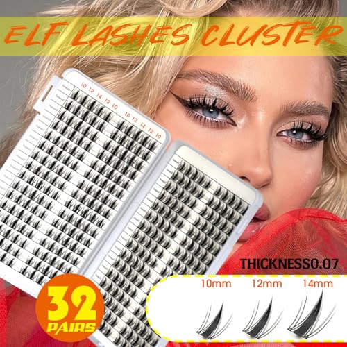 Pixie Points Manga Wet Set Lash Clusters - 32 Pairs Wispy Faux Mink