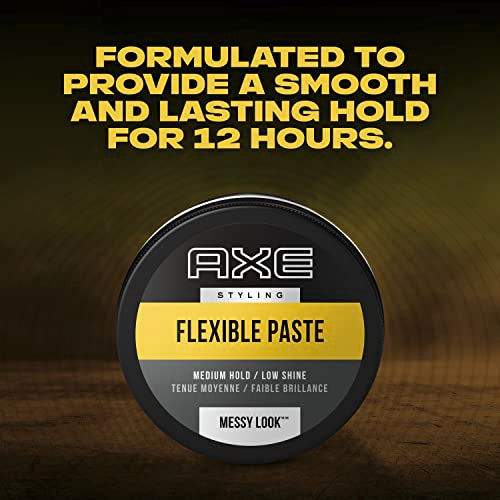 AXE Urban Messy Look Flexible Hair Paste for Men, Medium Hold, 2.64 oz (2 Pack)