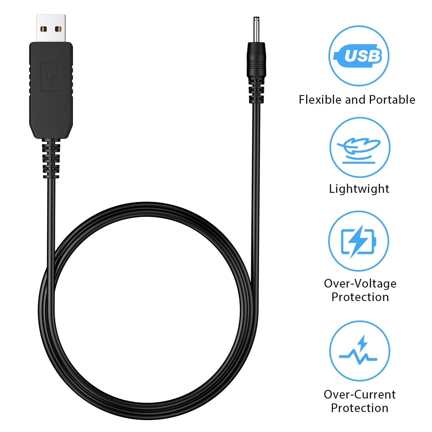 Amzpas USB Shaver Charger 2.3V Compatible with Braun Beard Trimmer Electric Razor