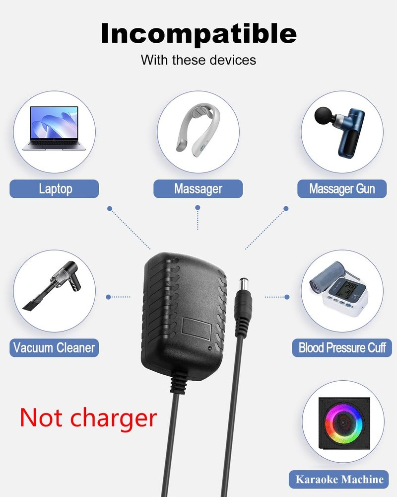 12V DC Power Supply 2A Universal AC Adapter, 100-240 50/60Hz to 12 Volts 2Amp Transformer, DC 12V Power Adapter Cord, 【5.5mm x 2.5mm Barrel Plug】