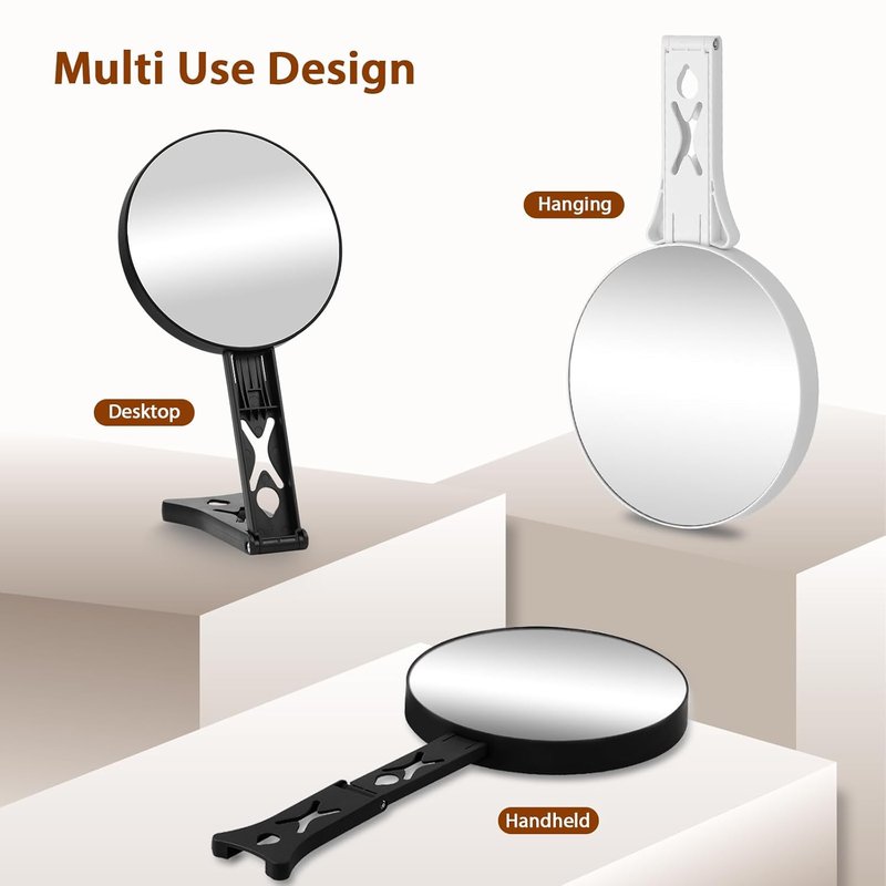 Double-Sided 40X/5X Magnifying Mirror - Precision Makeup & Travel-Friendly Design | Handheld & Table Stand