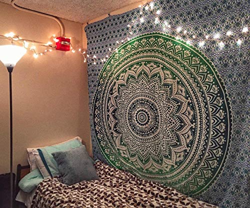 Indian Mandala Cotton Tapestry Wall Hanging - 30x40 Inches