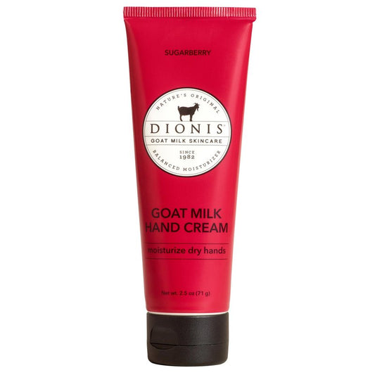 Dionis Goat Milk Hand Cream – Moisturizing Lotion for Dry Skin, Safe for Sensitive Skin - Sugarberry 2.5 oz
