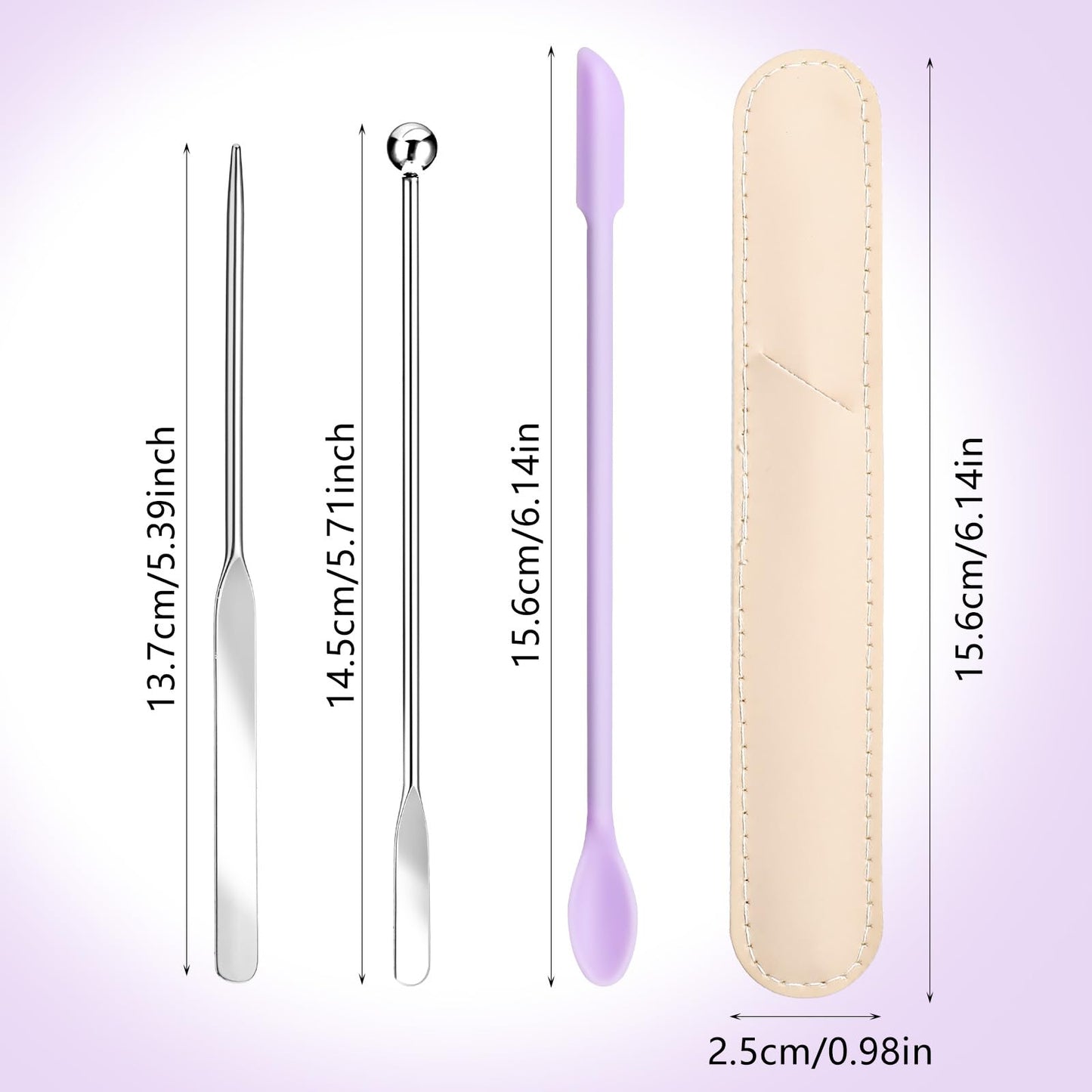 3 Pcs Makeup Spatula,Foundation Cosmetic Spatula,Stainless Steel Facial Beauty Spatulas Tiny Face Professional Makeup Palette Mixer Face Cream Applicator Mixing Tool for Even Application Double Edged