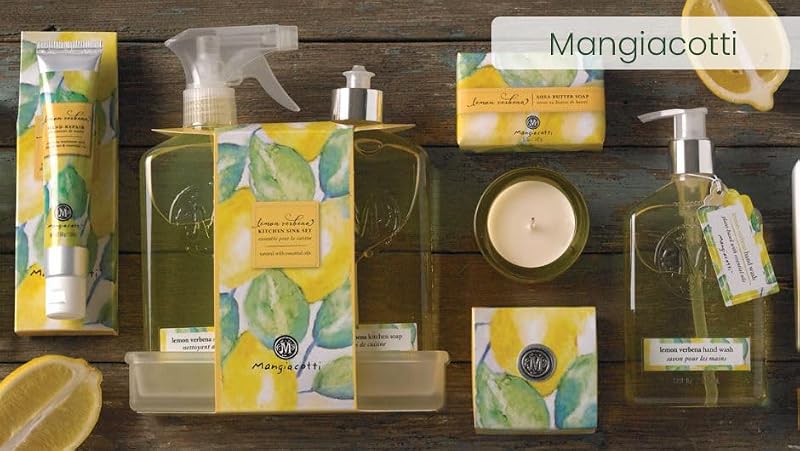 Mangiacotti Lemon Verbena Liquid Hand Soap - 12 Oz Plant-Based