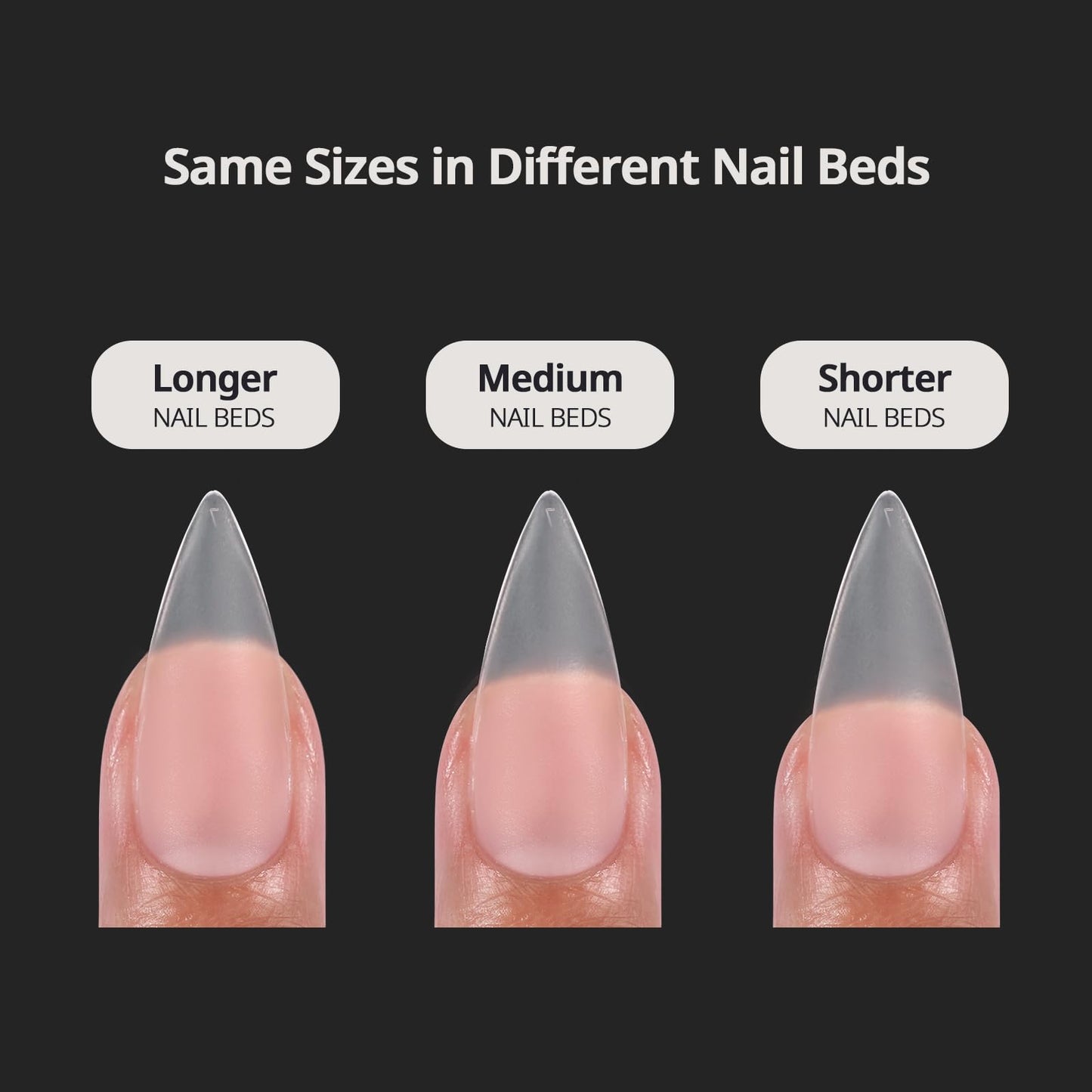 BTArtboxnails XCOATTIPS Clear Soft Gel Long Stiletto Nail Tips - 16 Sizes, Double Sided Pre-etched, Pre-shaped, Easy-to-Apply, Soak Off, Salon Quality Value at Home, 160 Fake Nails