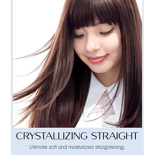 Professional Hair Rebonding Kit - Crystallizing Straightener, Neutralizing Cream, Hair Brush (2023)