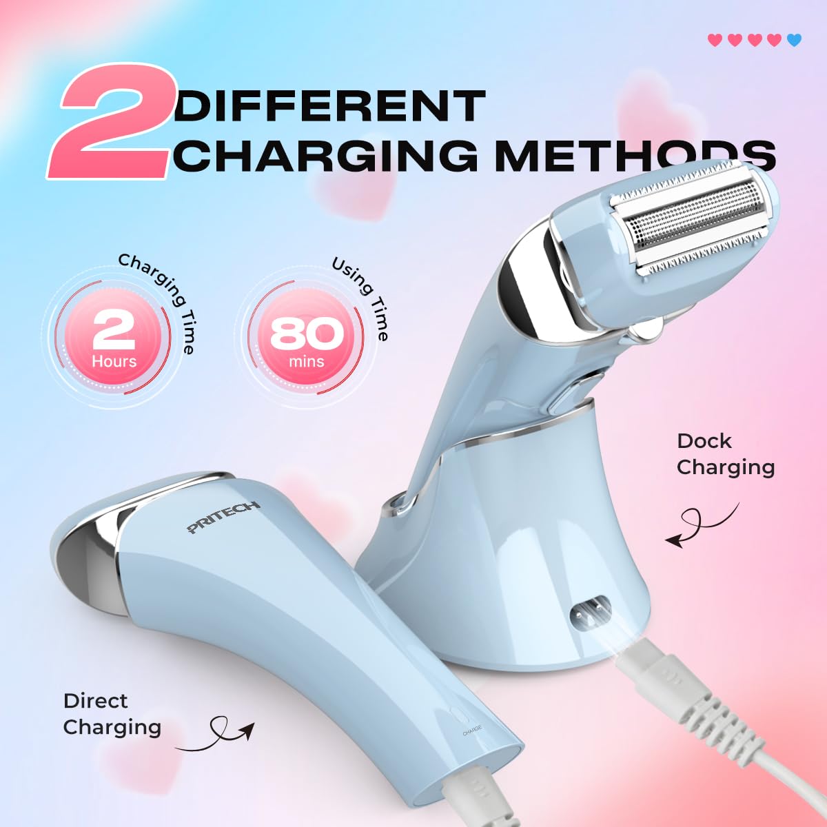 Electric Razor for Women Rechargeable Wet Dry Electric Shaver for Women, Waterproof Lady Shaver for Legs Arm Underarm Bikini Public Body Razor with One Extra Foil Blade
