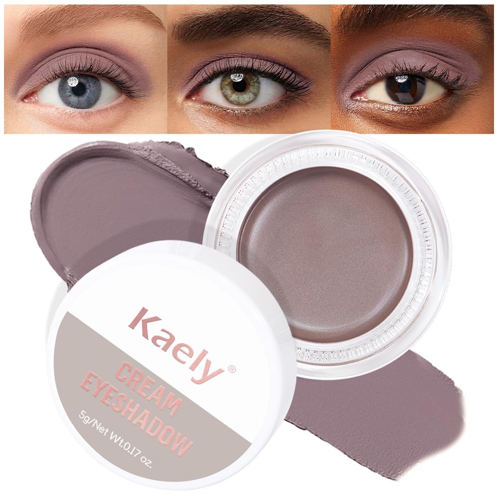 Matte Cream Eye Shadow Palette - Highly Pigmented Monochrome Colors | Waterproof & Blendable for Mature Skin