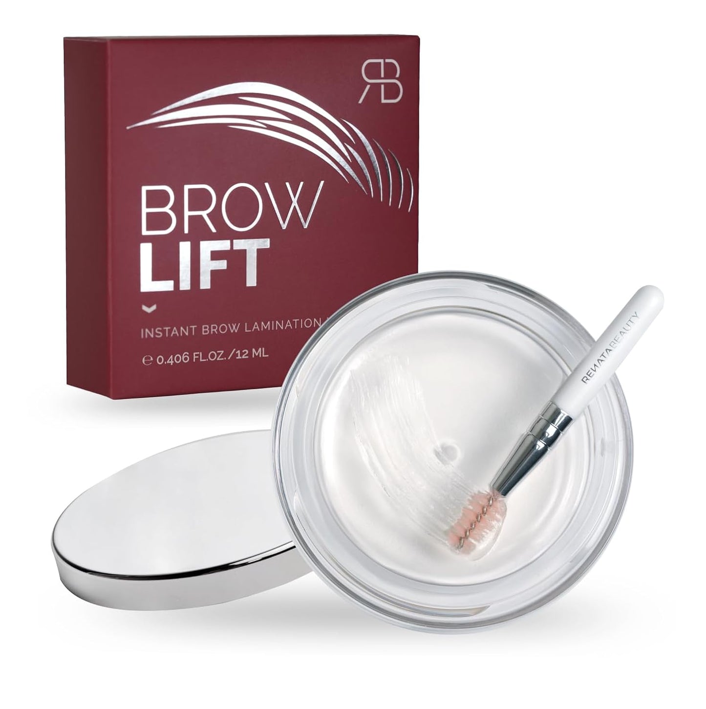 Brow Lift Wax - Clear Brow Wax for Instant Lamination & All-Day Hold | Flake-Free, 0.406 fl oz (12 mL)