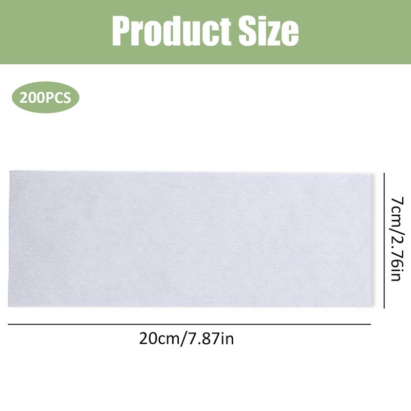 Wax Strips for Legs, 200 Sheets Wax Strips for Hair Removal 8x3 Inch Thickened Cotton Fiber Hair Removal for Legs, Armpits, Arms