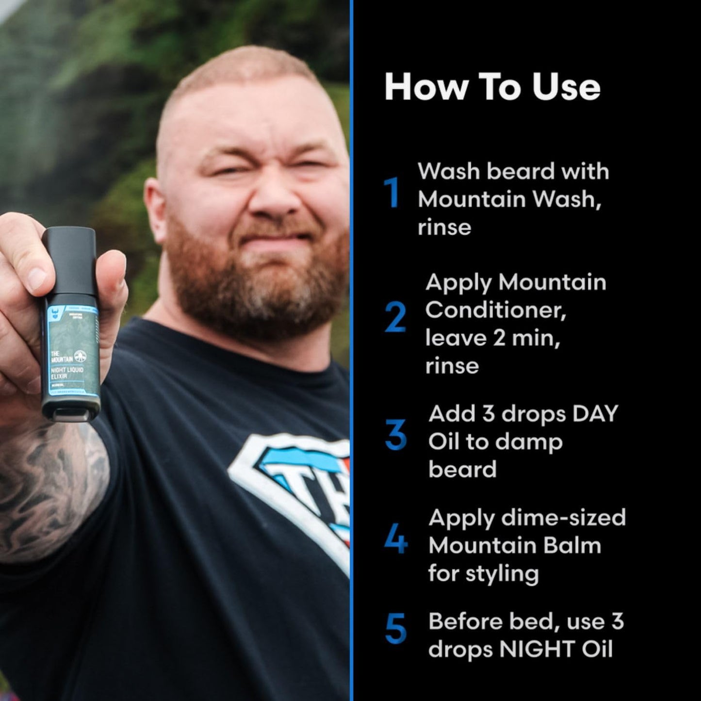 The Beard Struggle Mountain Night Beard Oil for Men – Deep Hydration & Overnight Conditioning – Strengthening Botanical Blend – Fast-Absorbing, Non-Greasy – 30 mL (1 fl oz)