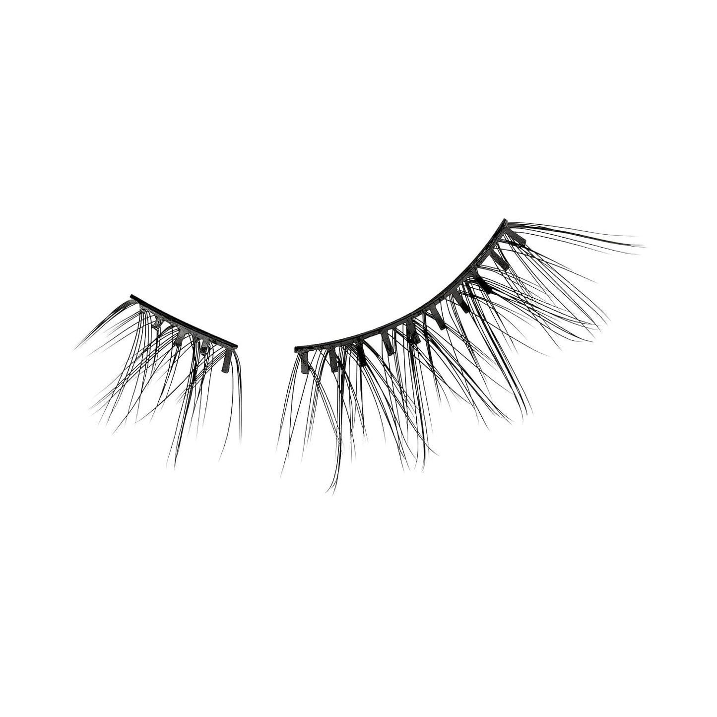 Impress Falsies Self-Adhesive Eyelashes - Classy Natural Look | 1 Pair 6mm-7mm Inner & 1 Pair 6mm-10mm Outer Lashes