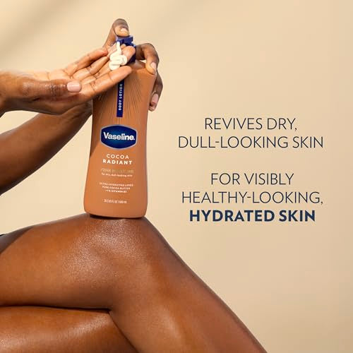 Vaseline Cocoa Radiant Body Lotion for Dry Skin, 20.3oz (3 Pack)