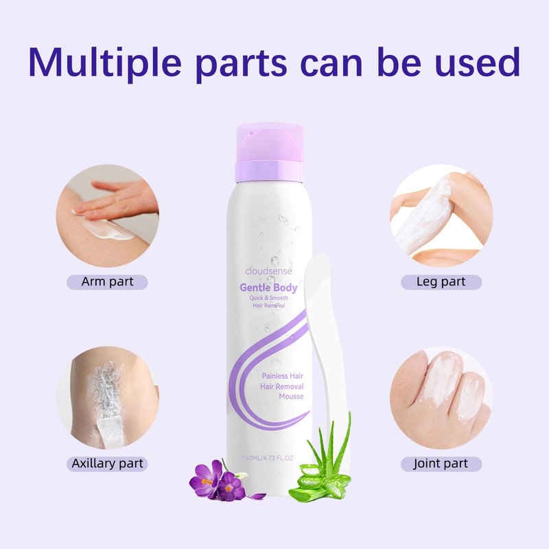 New Upgraded Cloud Sense Pain-Free Hair Removal Spray,Smooth Hair Removal Spray for Sensitive Skin,Gentle Spray Hair Remover for Legs, Bikini, Underarms & Full Body Women & Men(3pcs)