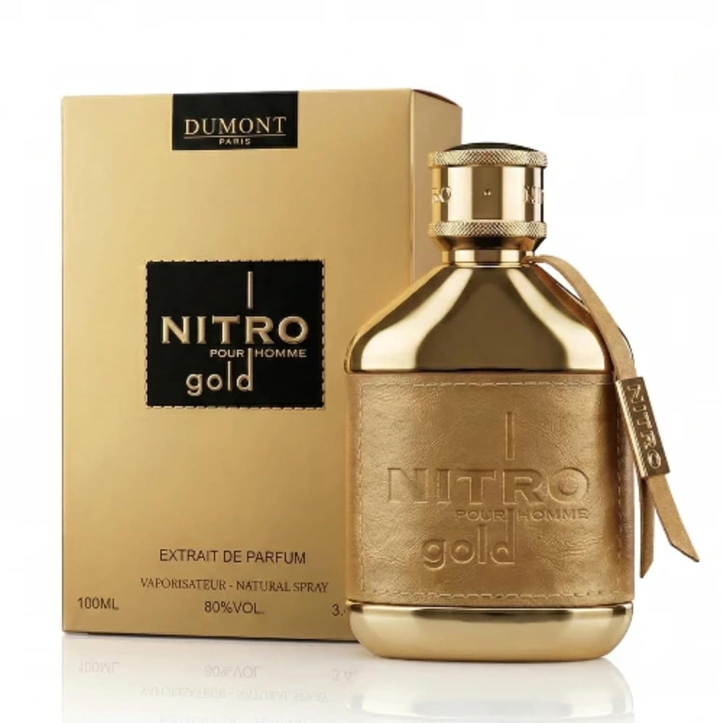 Dumont Nitro Gold & Nitro Elixir Extrait De Parfum Combo | Long-Lasting Citrus Woody Amber Fragrance Set - 100ml Each
