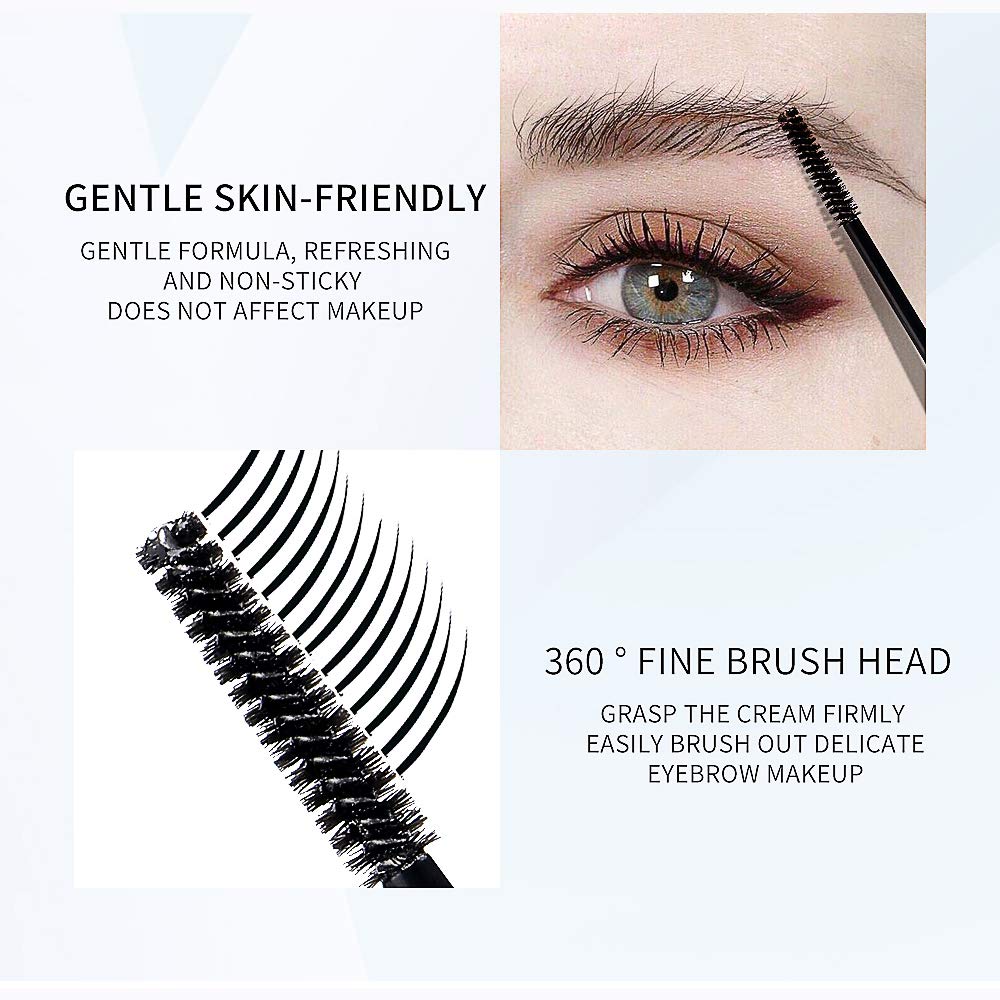 DAGEDA 2Pcs Clear Eyebrow Setting Gel, Waterproof Brow Fix Gel, Non-sticky