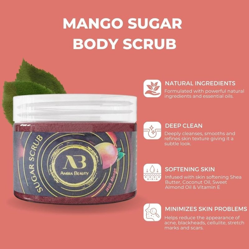 Amira Beauty Exfoliating Sugar Scrub (Mango)