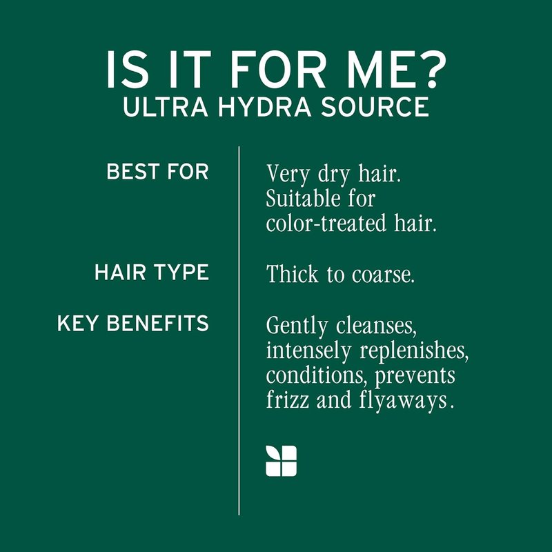 Biolage Ultra Hydra Source Shampoo - Deep Moisture for Very Dry & Thick Hair | 13.5 Fl Oz