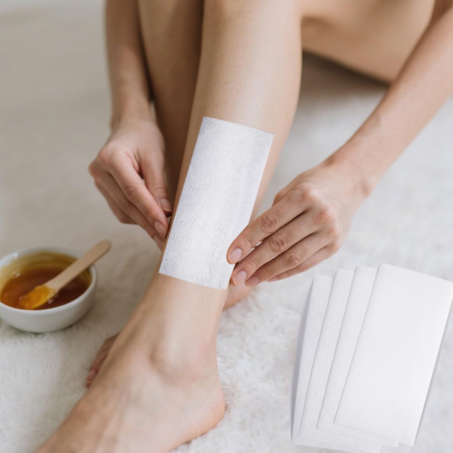 Wax Strips for Hair Removal 90 Yards - Non-Woven Wax Strip Roll | Pain-Free for Body, Face & Legs