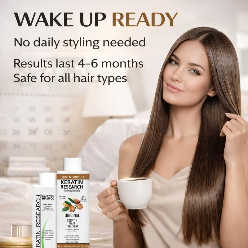 Brazilian Keratin Blowout Treatment - Professional Hair Straightening & Smoothing | 10oz