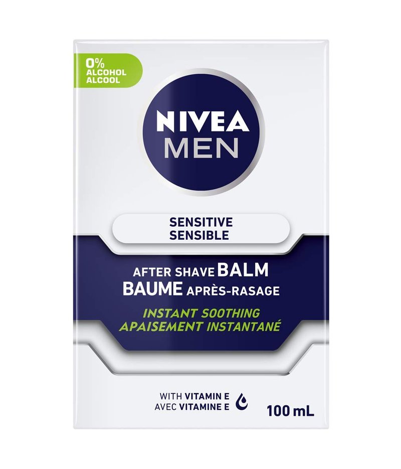 NIVEA FOR MEN Sensitive Post Shave Balm 3.30 oz (Pack of 4)
