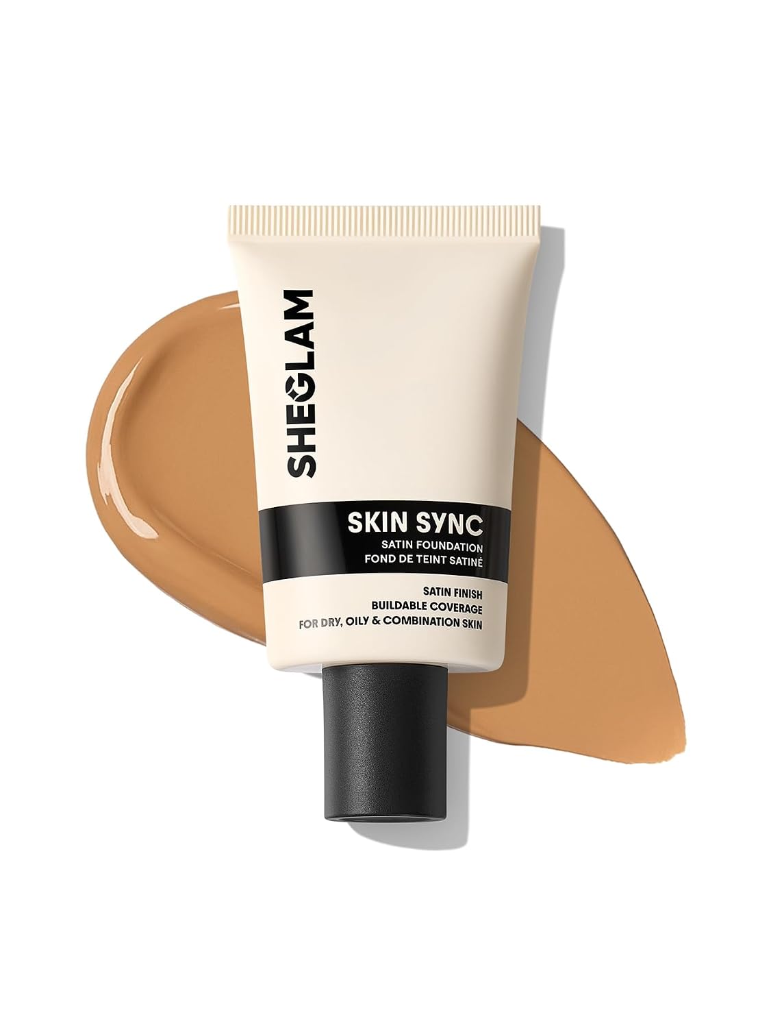 Satin Foundation - Skin Sync Formula for Flawless Finish | Buttercream Shade