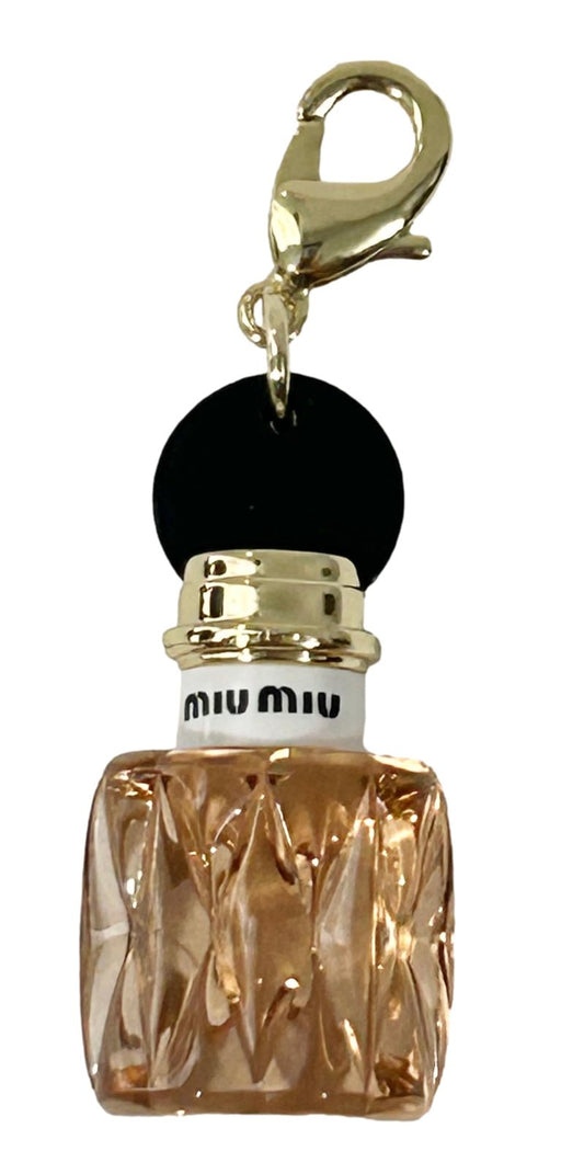Miu Miu Bottle Logo Small Charm - 1 Charm included. Perfect for keys chains bags necklaces (9459)