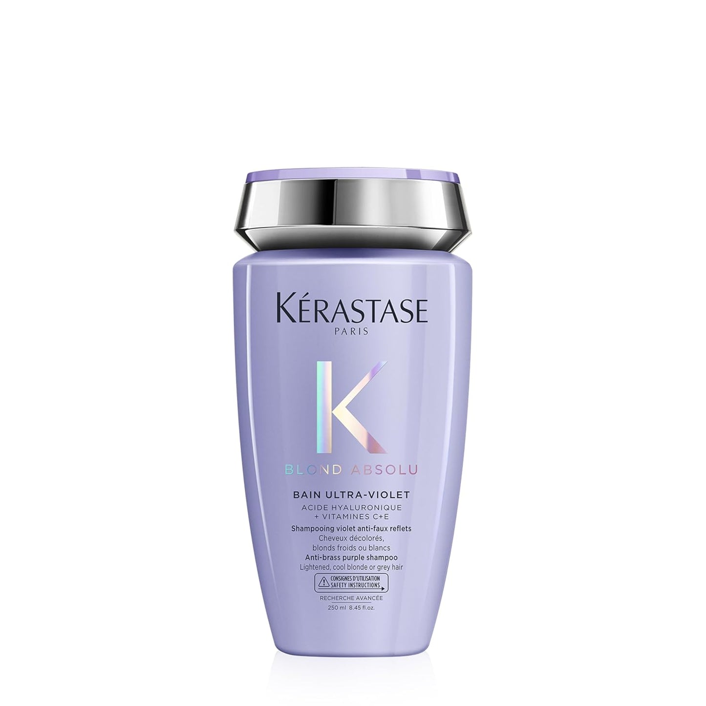 Kérastase Blond Absolu Bain Ultra-Violet Shampoo - Neutralizes Brassiness & Restores Shine | 8.5 Fl Oz