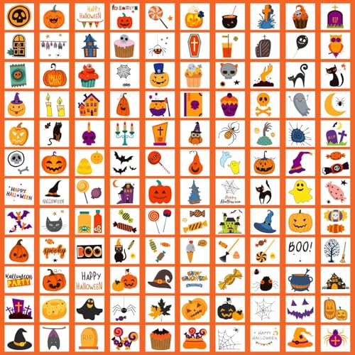 Halloween Temporary Tattoos for Kids - 408 Fun Designs