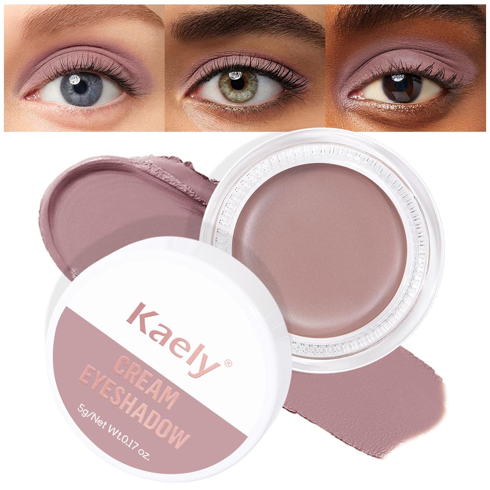 Matte Cream Eye Shadow Palette - Highly Pigmented Monochrome Colors | Waterproof & Blendable for Mature Skin