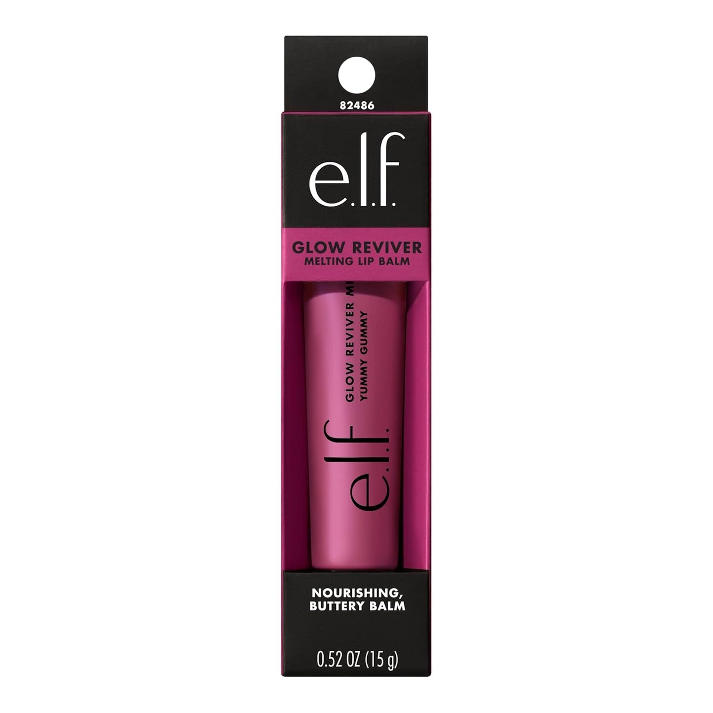 e.l.f. Glow Reviver Melting Lip Balm - Hydrating Tinted Balm for Glossy Finish | Vegan & Cruelty-Free, Yummy Gummy