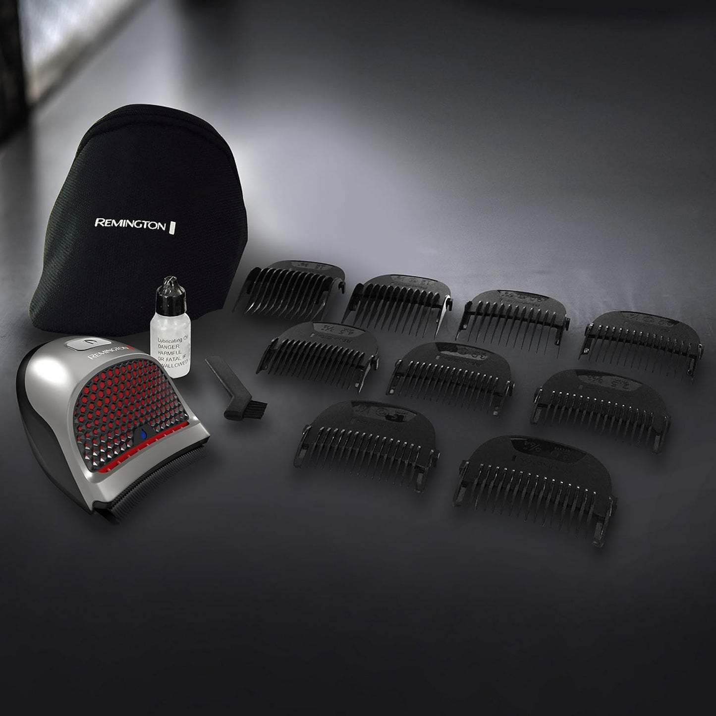 Remington Shortcut Pro Self-Haircut Trimmer Kit - Waterproof Cordless Razor for Head, Beard & Body | 14-Piece Set with 9 Lengths
