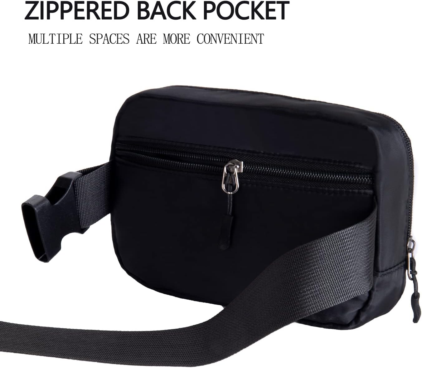 Fanny Pack Belt Bag for Women - Stylish Crossbody Design | Black Color