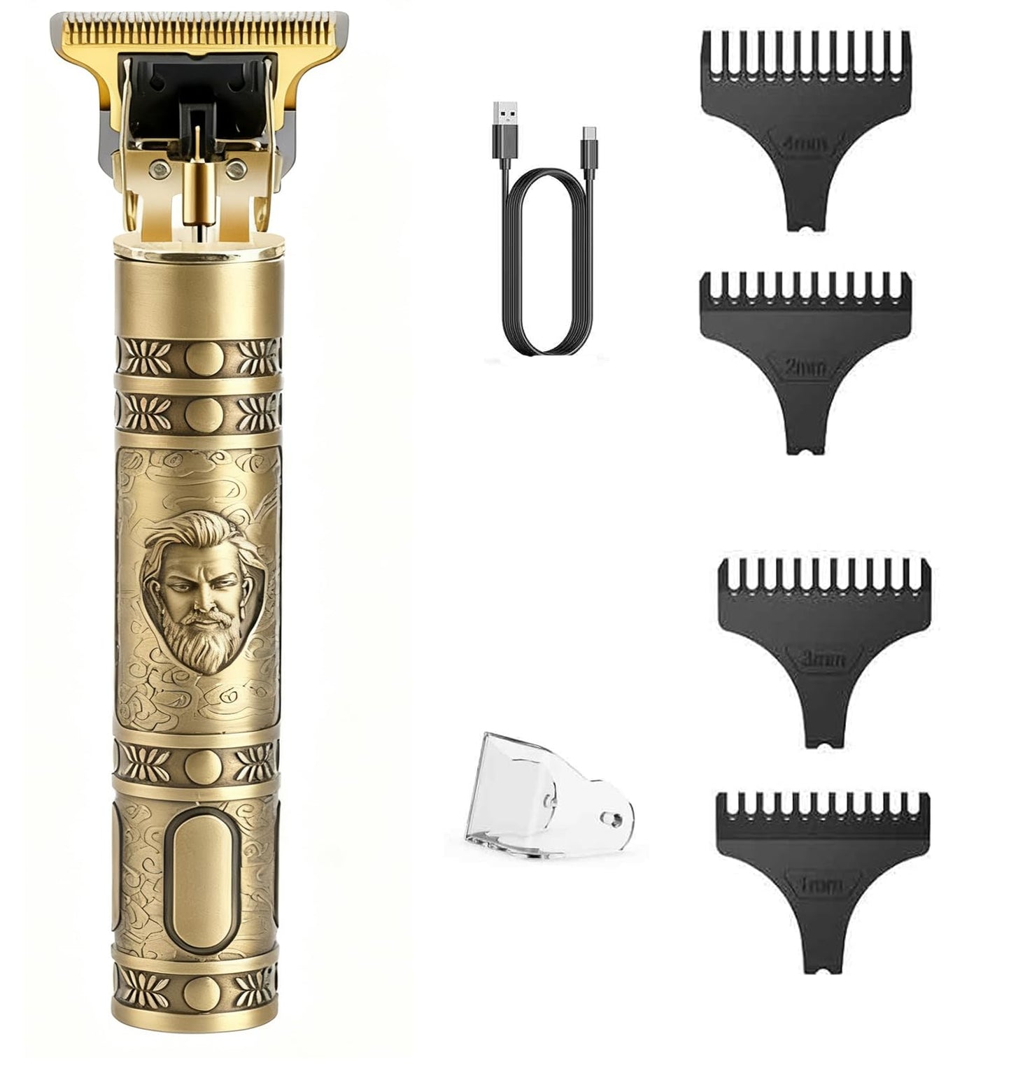 Ofmeow Beard Trimmer for Men Cordless Hair Clippers with LCD Display Professional Gooming Set Haircut Trimmers Rechargeable Shaver Gift for Kid Boyfriend Boy Family