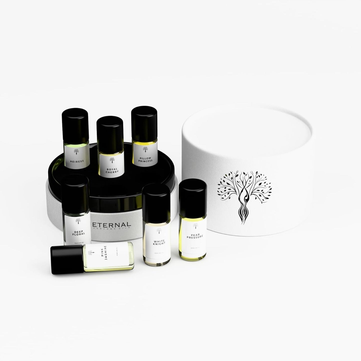 Eternal Perfume Oils Gift Set - 6 Exquisite Scents | Long-Lasting, Alcohol-Free Unisex Travel Size Perfumes