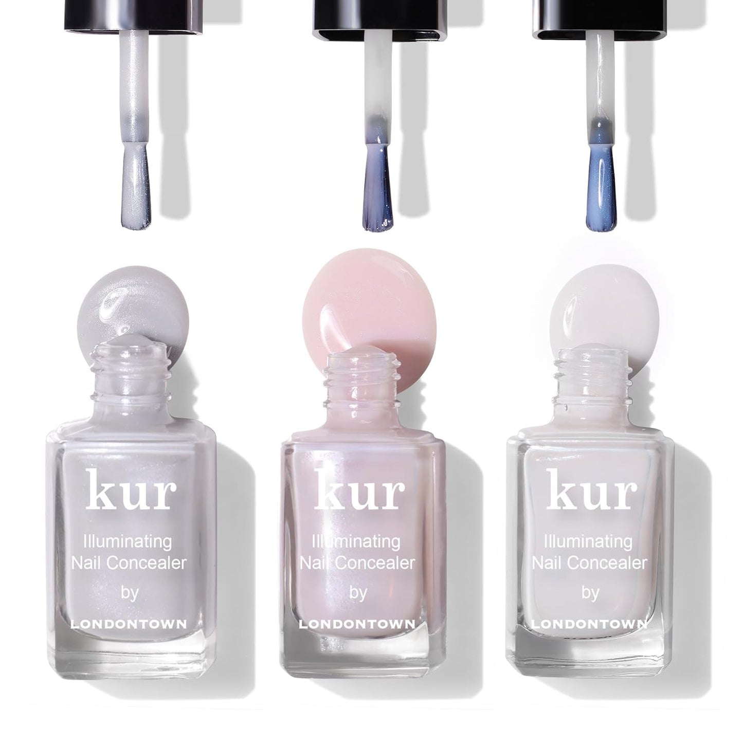 LONDONTOWN Illuminating Nail Concealer - Brightening Nail Polish & Strengthener for Discolored Nails | 0.4 Fl Oz