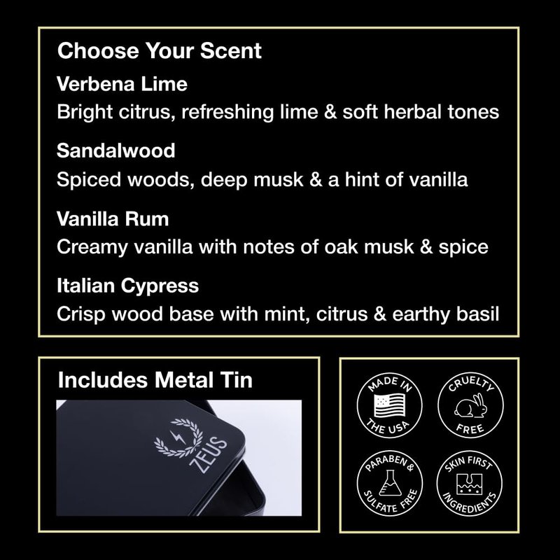 ZEUS Deluxe Men’s Beard Care Set – Luxury Grooming Kit with Wash, Oil & Brush, Perfect for Husband, Dad or Boyfriend (Vanilla Rum)