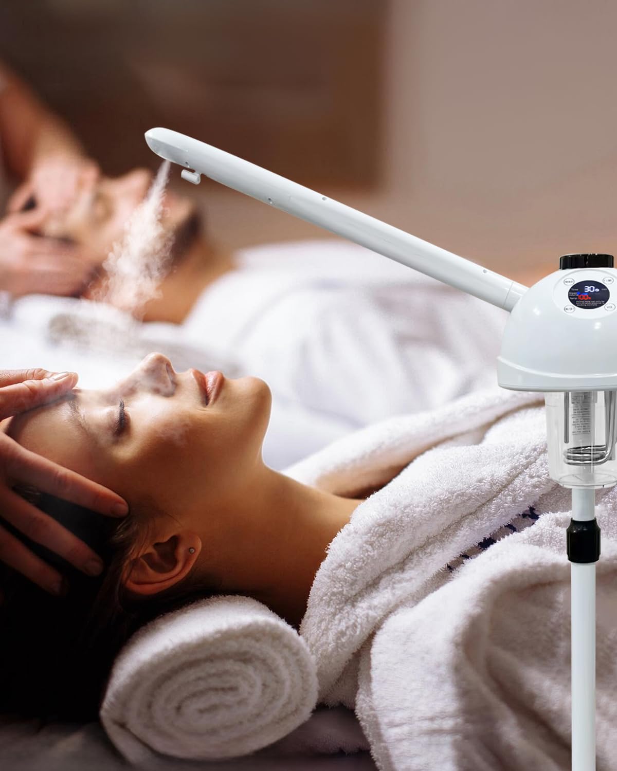 Professional Facial Steamer with Hot Ozone Function—Ideal for Estheticians and Beauty Professionals, for Use at Home or in the Salon