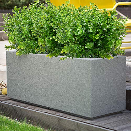 KLEMOO 8 Bundles UV Resistant Artificial Boxwood Plants for Home Decor